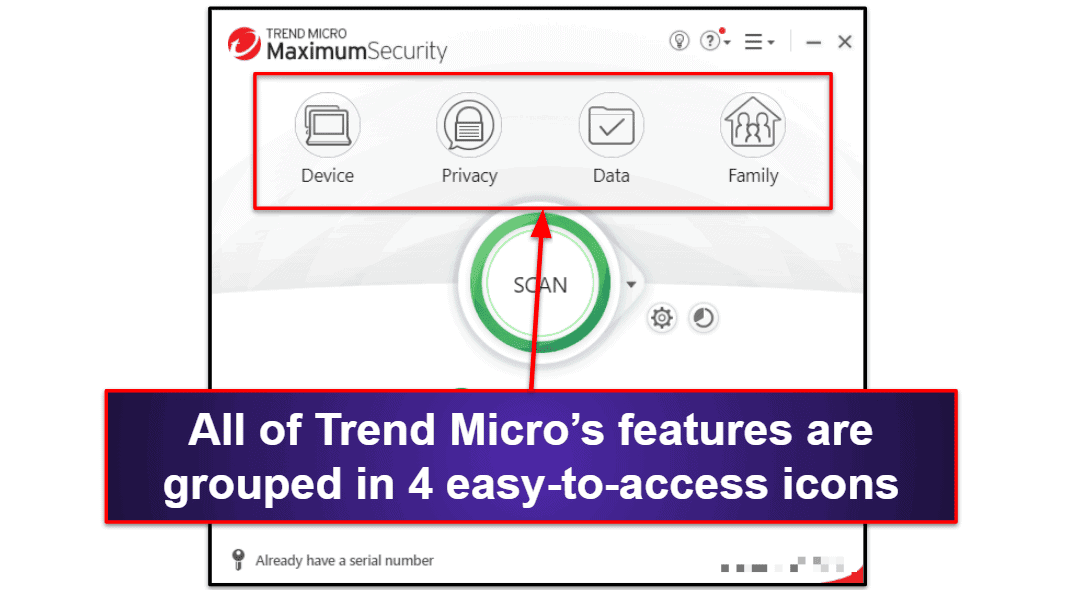 Trend Micro Ease of Use and Setup