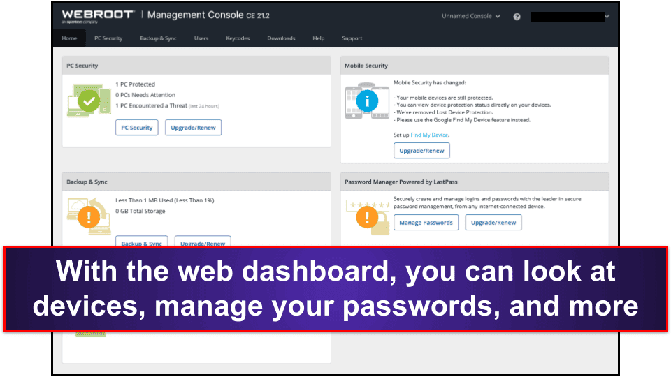 Webroot Ease of Use and Setup