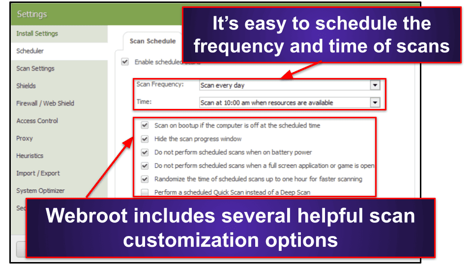 Webroot Ease of Use and Setup