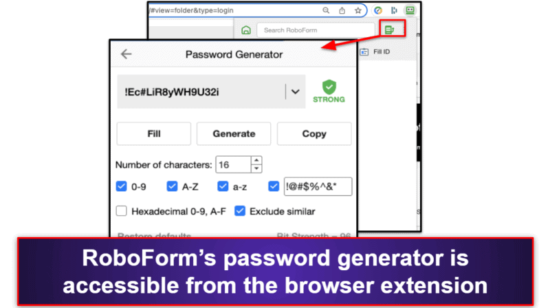 roboform password generator