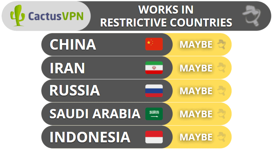 Cactusvpn सेंसरशिप को बायपास करना