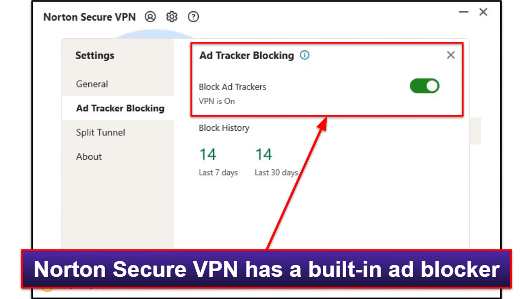 Norton Secure VPN -функции