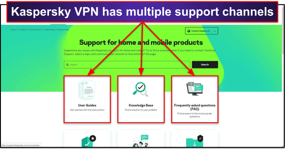 Kaspersky VPN Secure Connection Customer Support