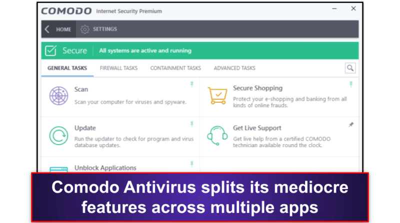 comodo firewall allow fortinet vpn client