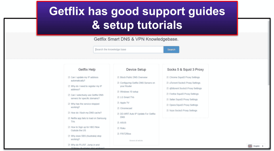 Hỗ trợ khách hàng Getflix