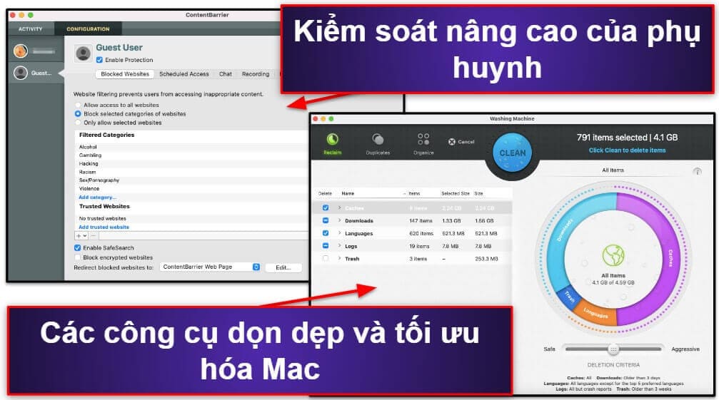 Cộng thêm. MacKeeper — Trình diệt virus trực quan &amp; giàu tính năng dành cho Mac