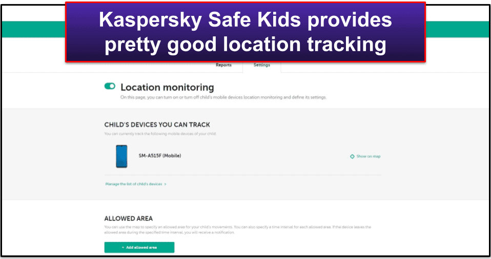 Kaspersky Güvenli Çocuk Özellikleri