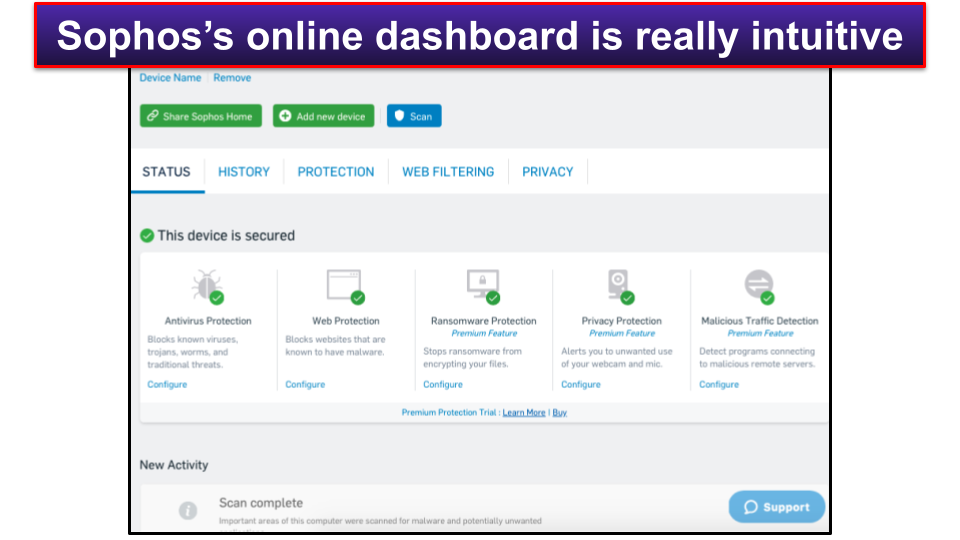 Bonus. Sophos — Easy-to-Use Antivirus for Mac