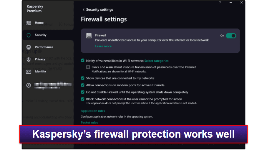 Kaspersky Security Features