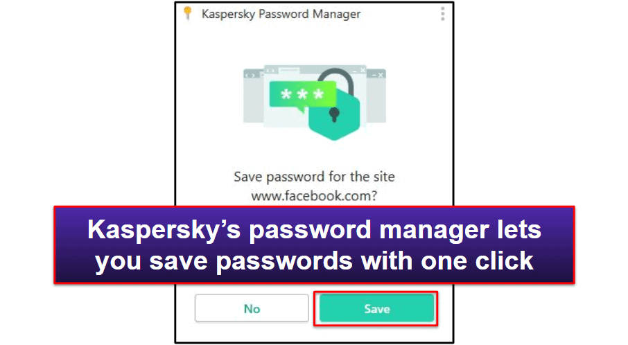 Recursos de segurança Kaspersky