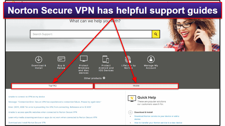 Norton Secure VPN поддержка клиентов