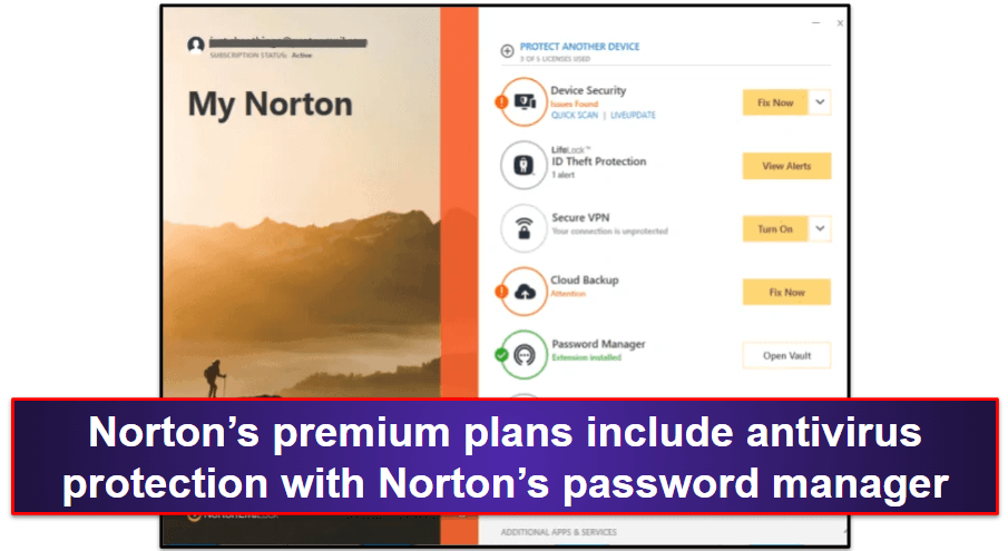 Bônus. Norton Password Manager - Opção decente grátis