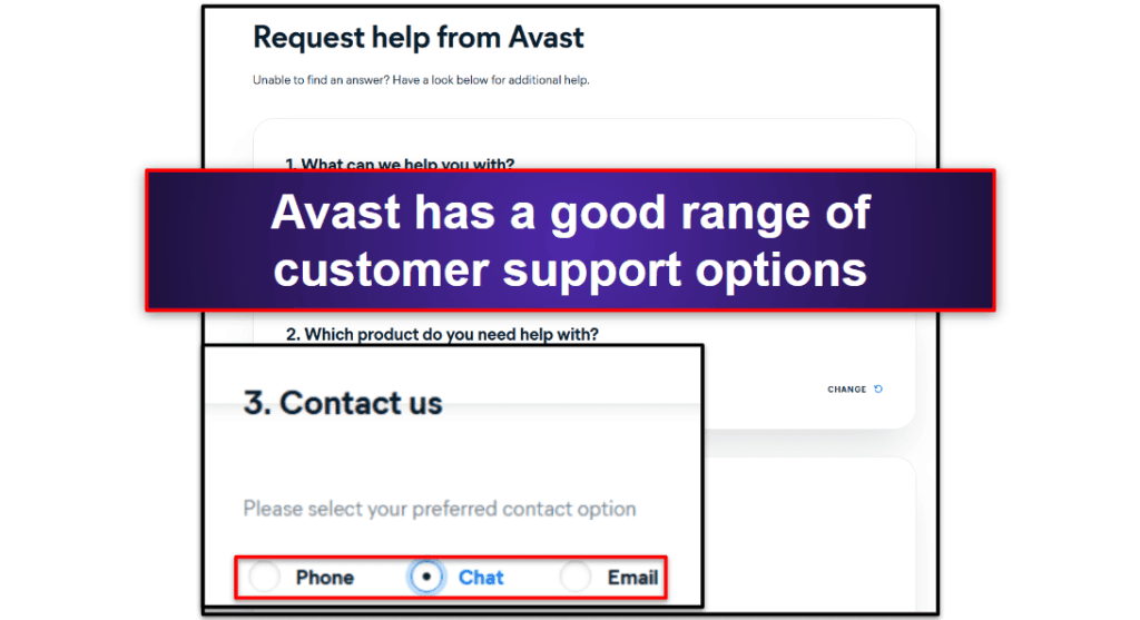 Avast Antivirus Atención al cliente